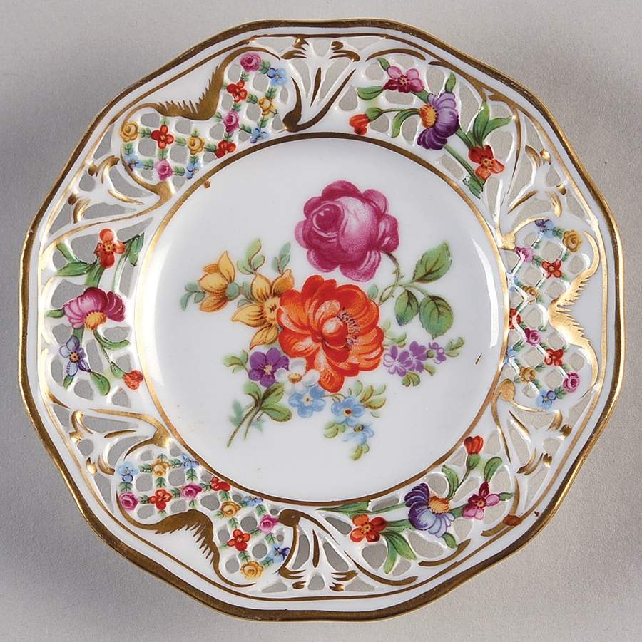 Chateau Dresden-Royal Dresner Art Butter Pat by Schumann - Bavaria-1