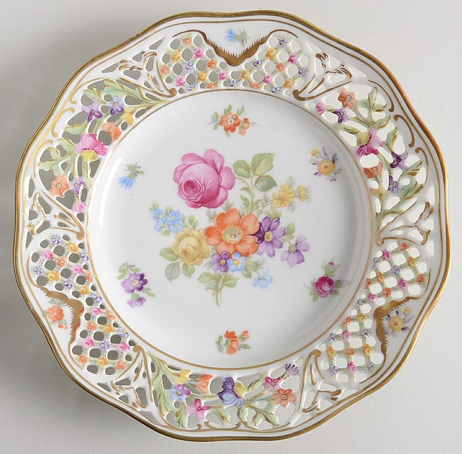 Chateau Dresden-Royal Dresner Art Dessert/Pie Plate by Schumann - Bavaria-1