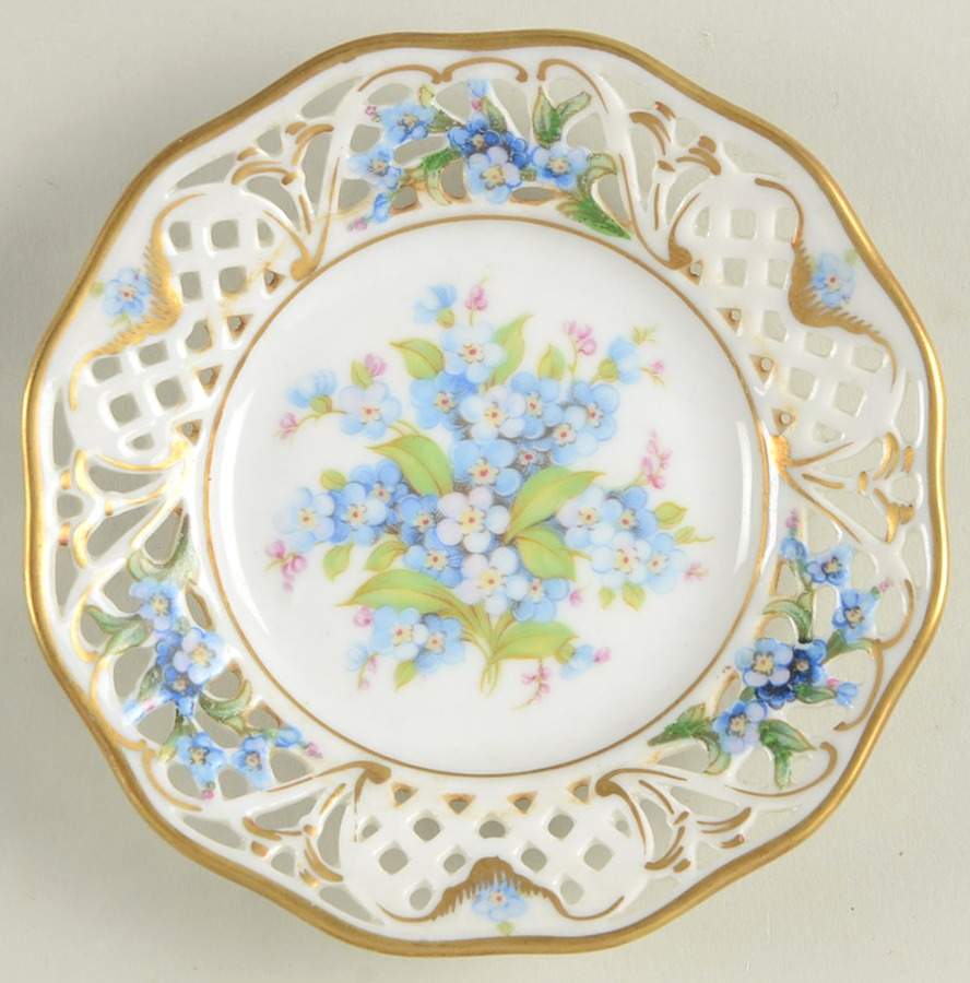Chalet Forget Me Not (Pierced) Coaster by Schumann - Bavaria-1
