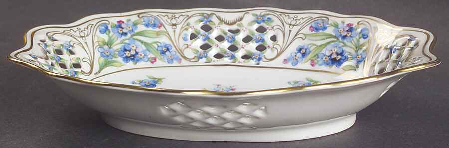 Chalet Forget Me Not (Pierced) Pierced Nut Dish by Schumann - Bavaria-1
