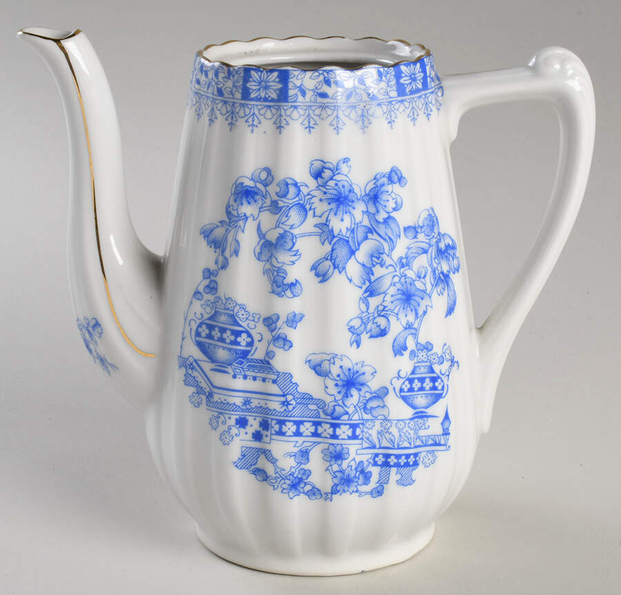 China Blau Mini Coffee Pot No Lid by Schumann - Bavaria-1