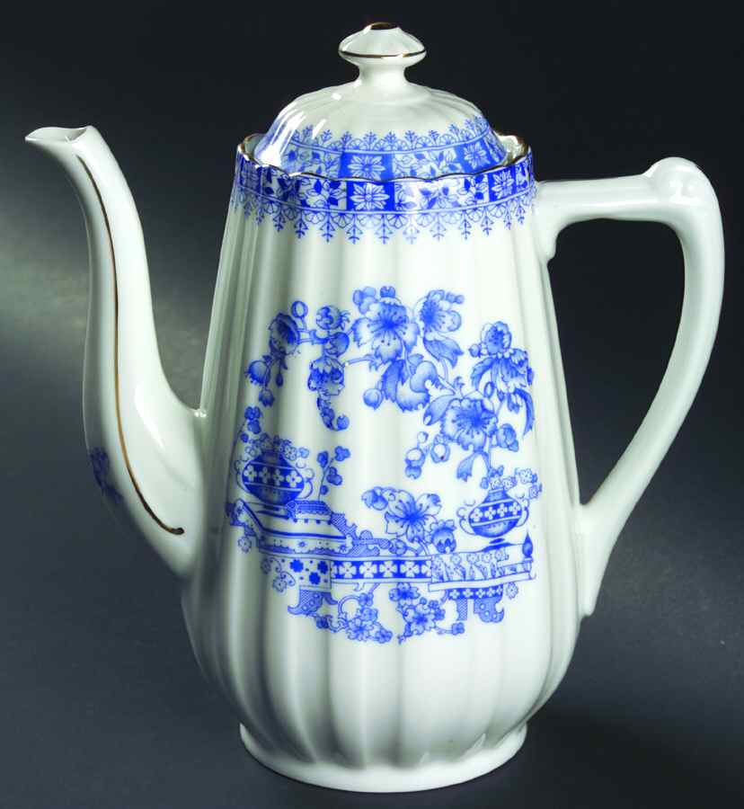 China Blau Coffee Pot & Lid by Schumann - Bavaria-1