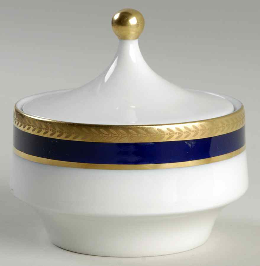 Classic Cobalt Sugar Bowl & Lid by Schumann - Bavaria-1