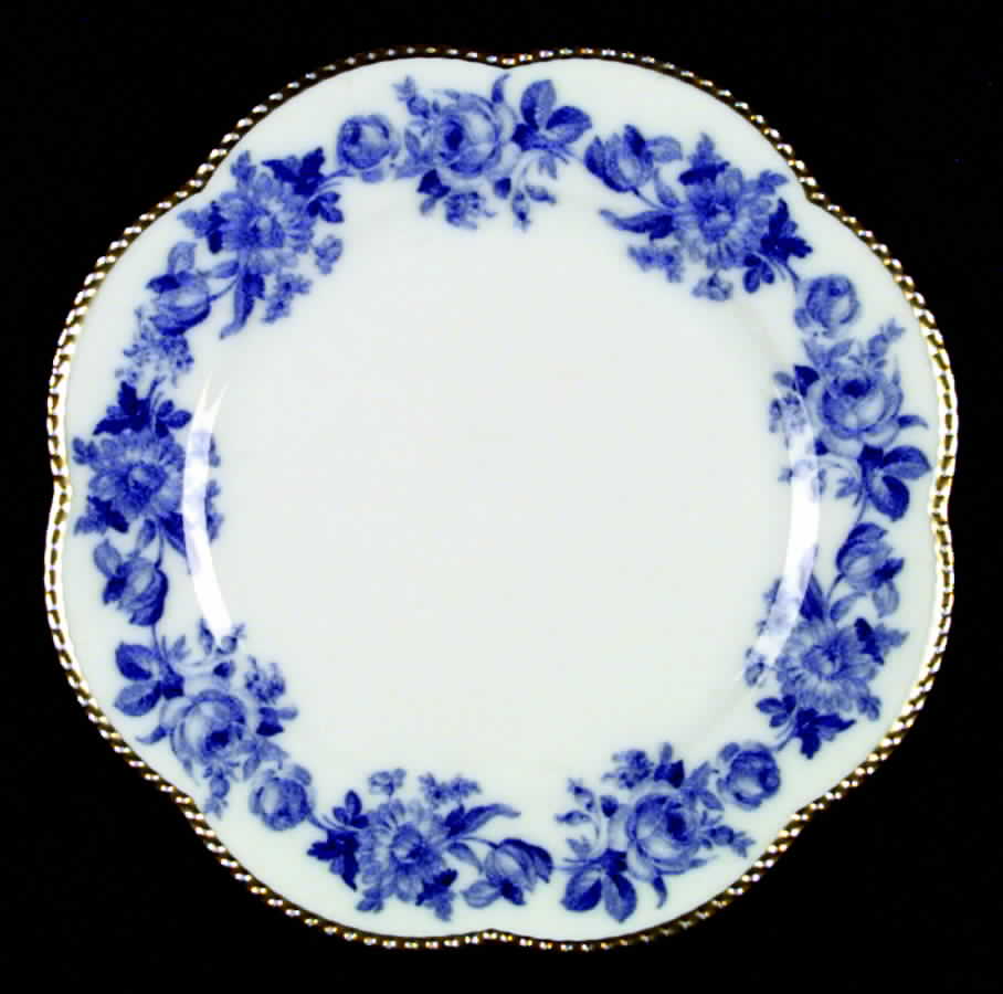 Cobalt Rose Dinner Plate by Schumann - Bavaria-1