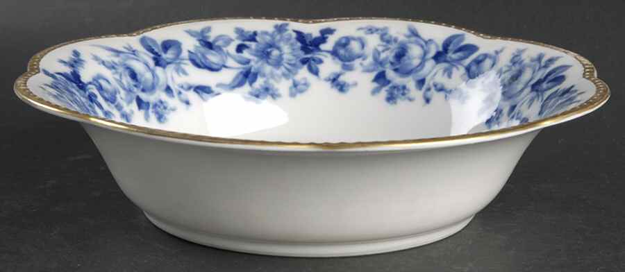 Cobalt Rose 9" Round Vegetable Bowl by Schumann - Bavaria-1