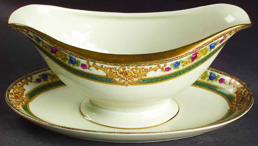 Cottswold Gravy Boat with Attached Underplate by Schumann - Bavaria-1