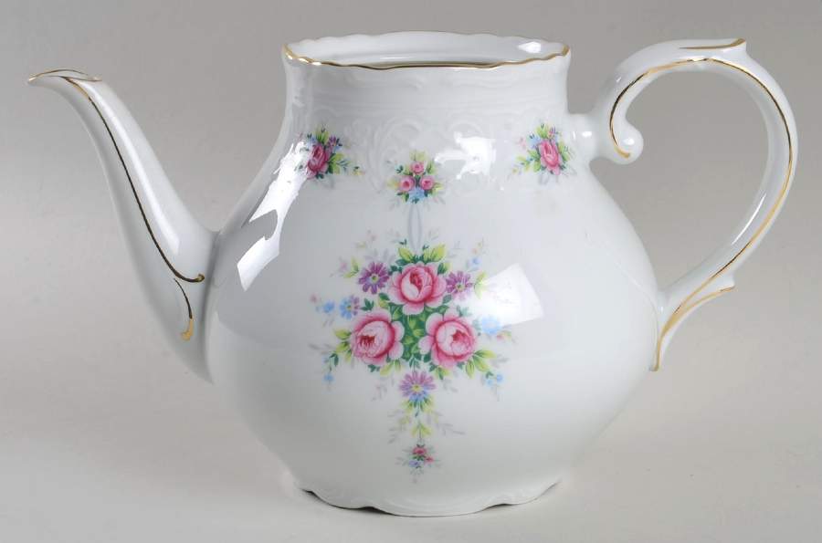 Dauphine Teapot No Lid by Schumann - Bavaria-1