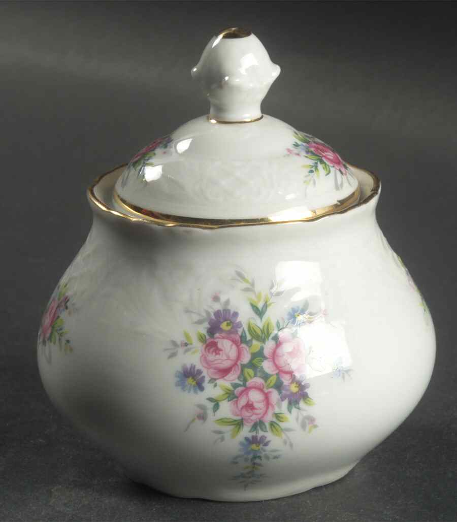 Dauphine Mini Sugar Bowl & Lid by Schumann - Bavaria-1