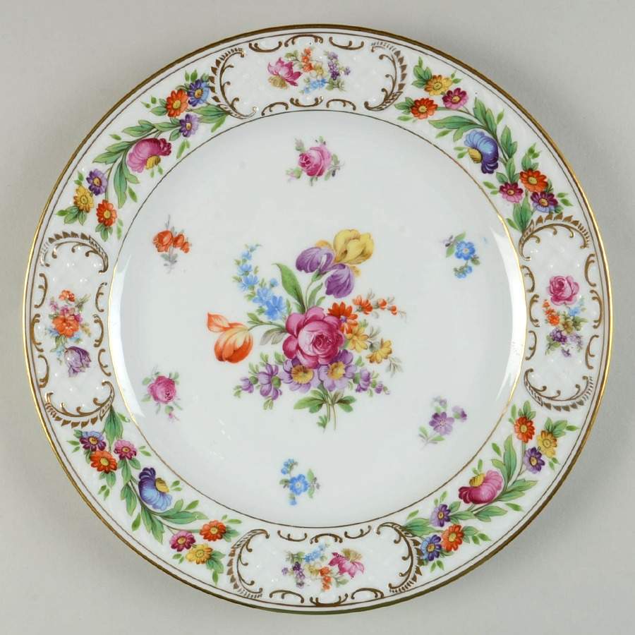 Dresdener Dresdner Art (Smooth) Luncheon Plate by Schumann - Bavaria-1