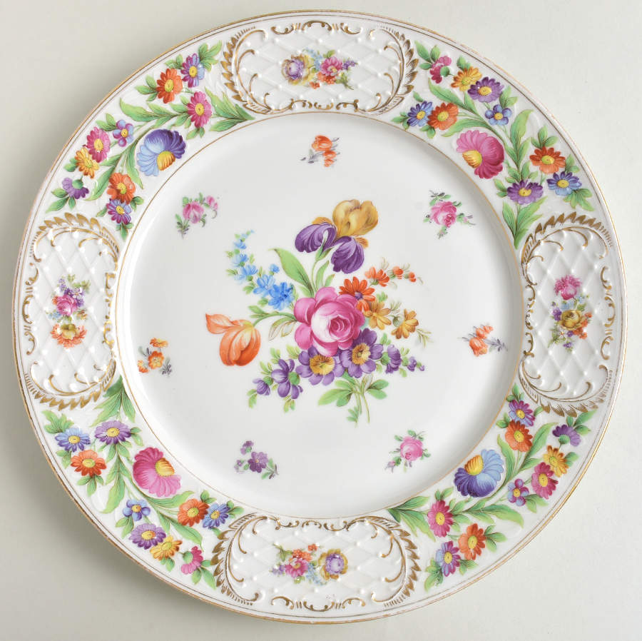 Dresdener Dresdner Art (Smooth) 12" Chop Plate (Round Platter) by Schumann - Bavaria-1