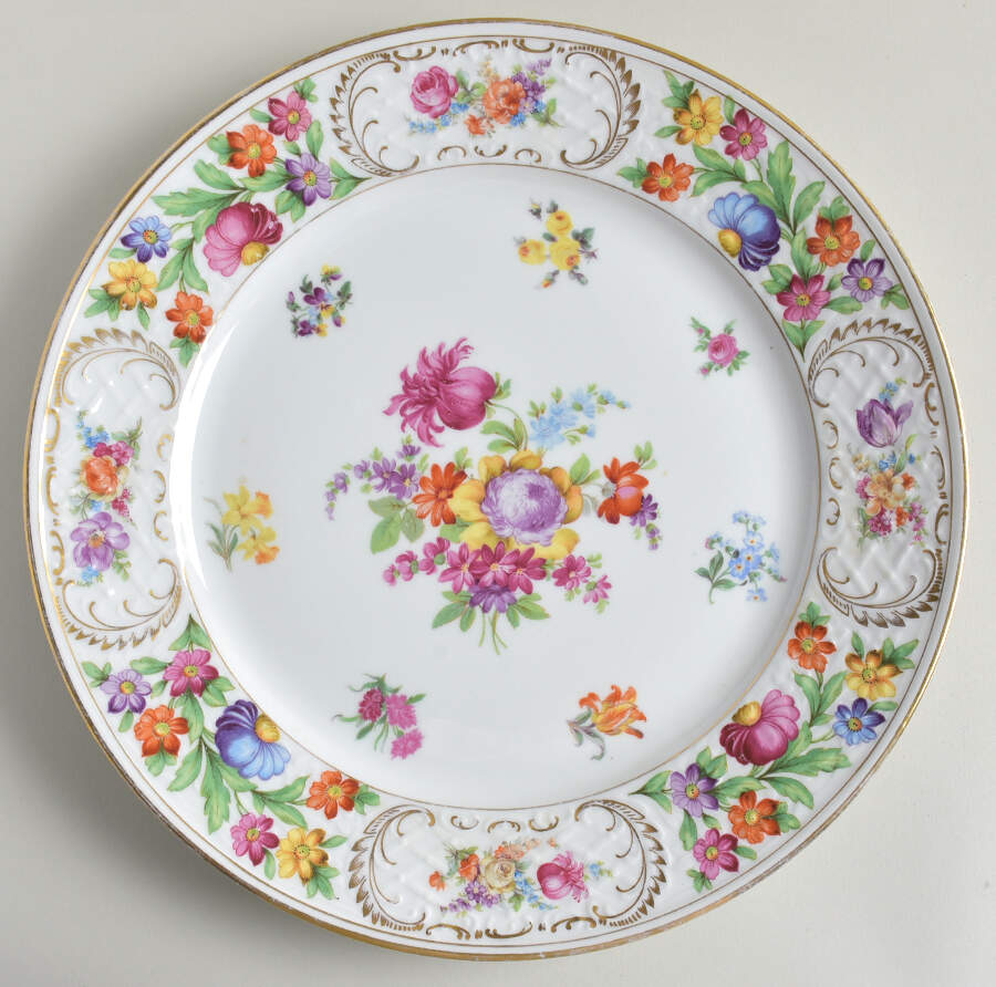 Dresdener Dresdner Art (Smooth) 13" Chop Plate (Round Platter) by Schumann - Bavaria-1