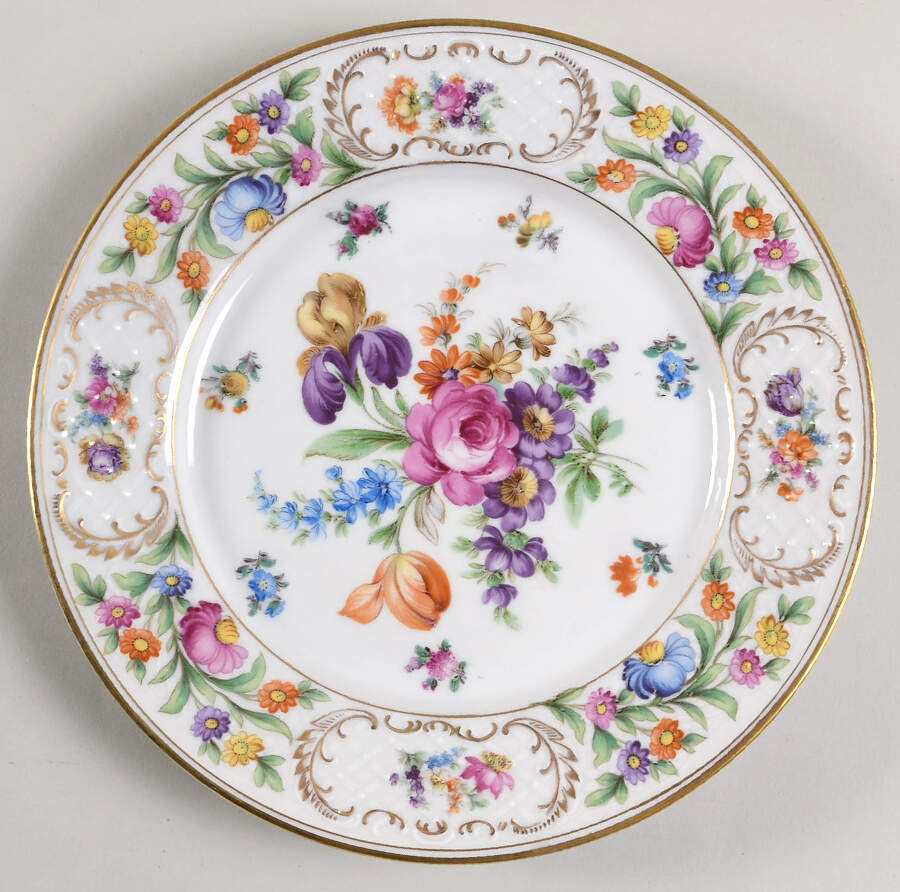 Dresdener Dresdner Art (Smooth) Dinner Plate by Schumann - Bavaria-1