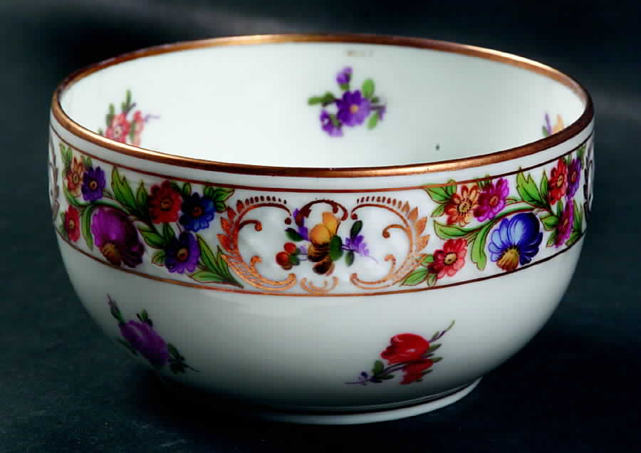 Dresdner Art (Smooth) Cranberry Bowl by Schumann - Bavaria-1