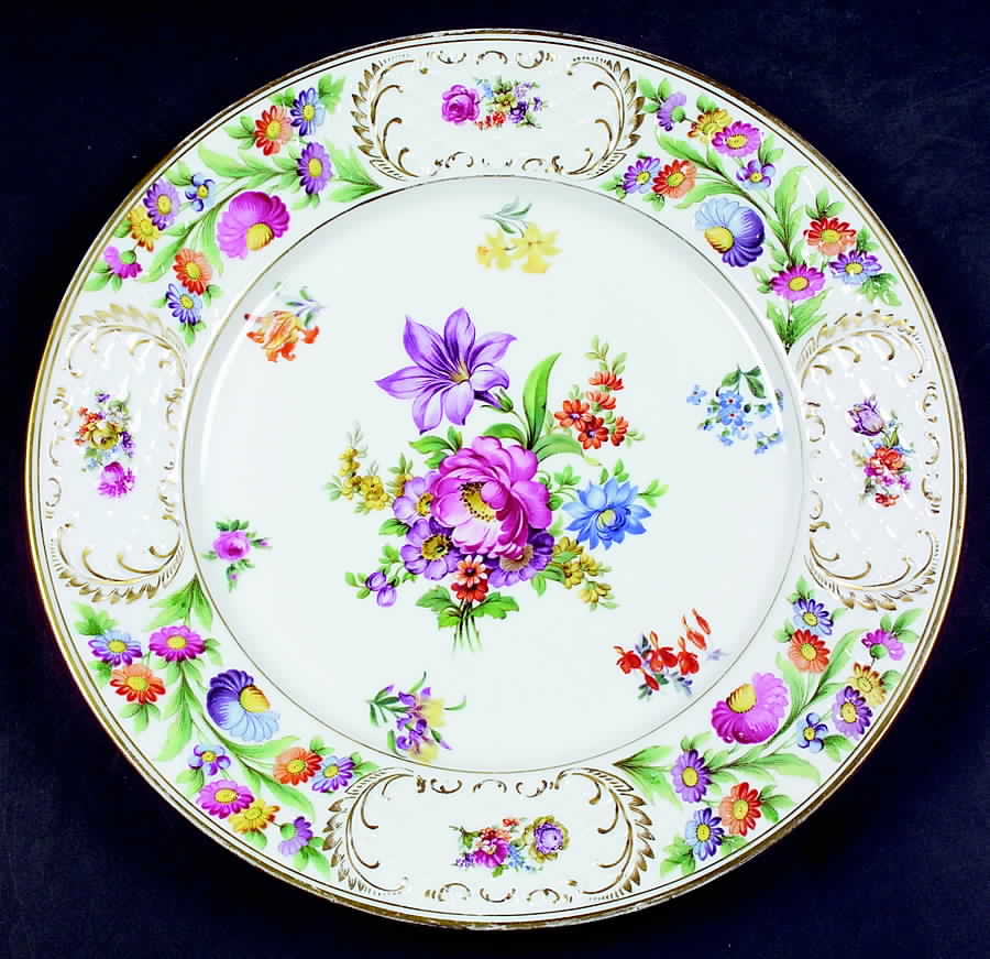 Dresdener Dresdner Art (Smooth) 12" Chop Plate (Round Platter) by Schumann - Bavaria-1