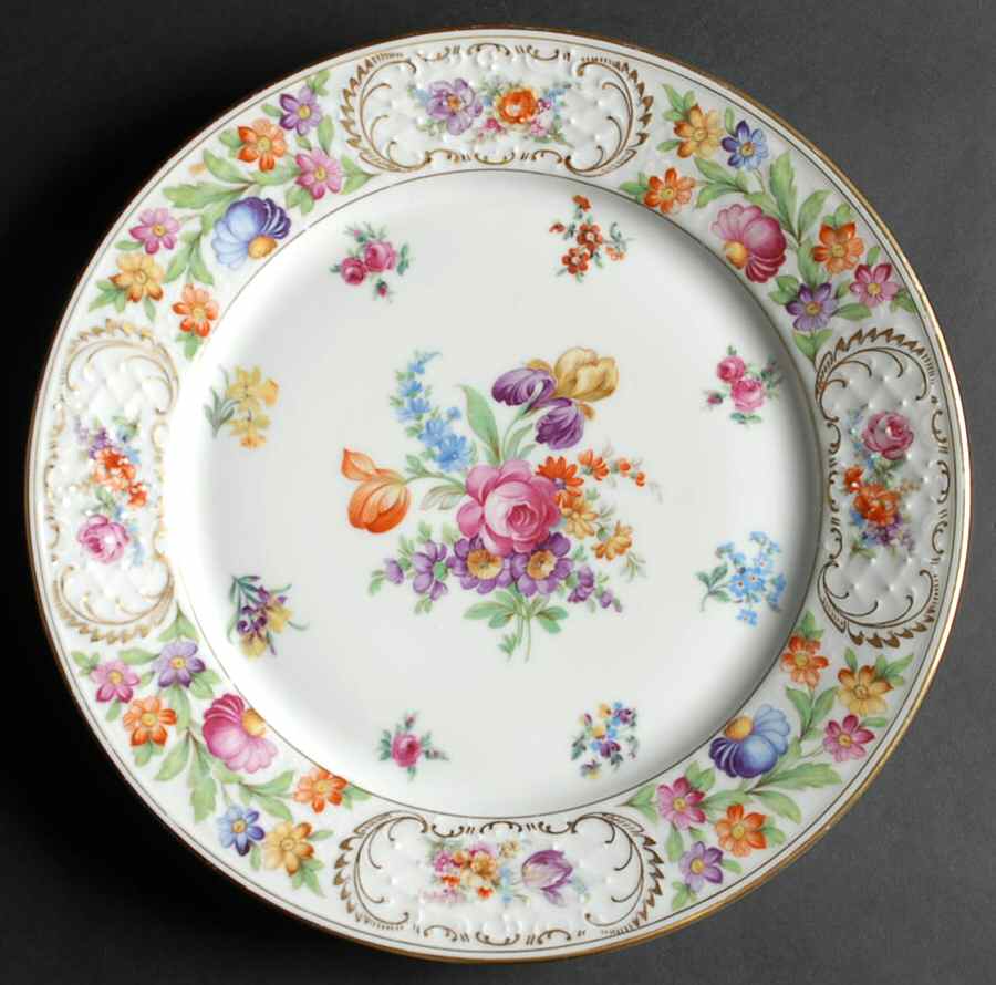 Dresdener Dresdner Art (Smooth) 13" Chop Plate (Round Platter) by Schumann - Bavaria-1