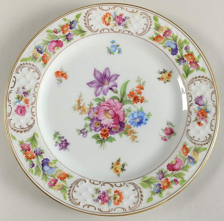 Dresdener Dresdner Art (Smooth) Dinner Plate by Schumann - Bavaria-1