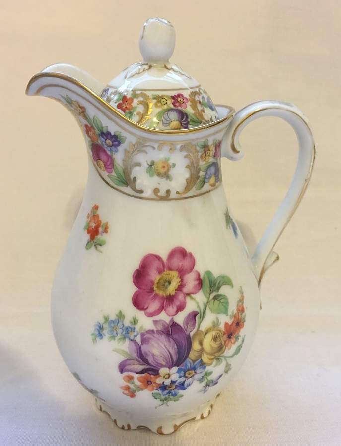 Dresdner Art (Smooth) Creamer & Lid by Schumann - Bavaria-1