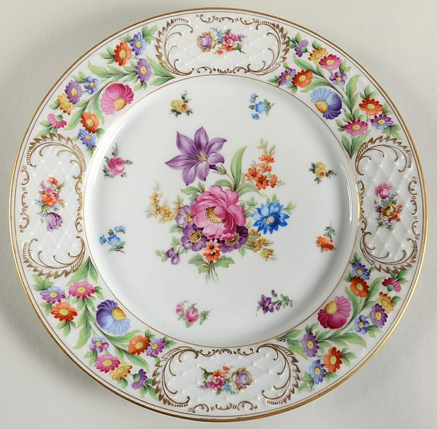 Dresdener Dresdner Art (Smooth) 12" Chop Plate (Round Platter) by Schumann - Bavaria-1