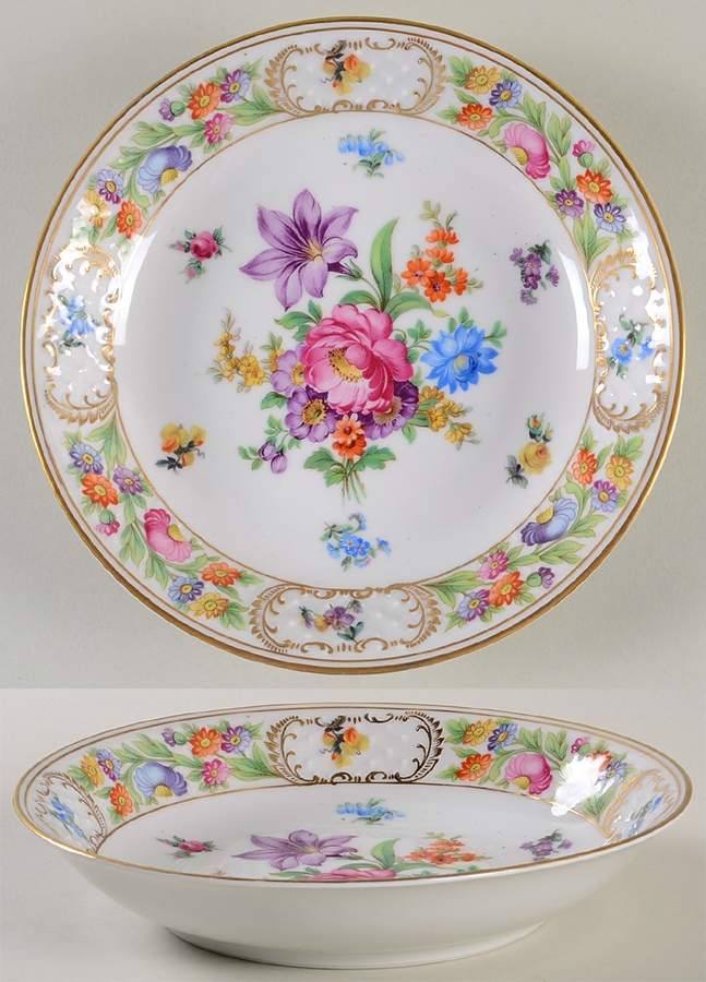 Dresdner Art (Smooth) Coupe Soup Bowl by Schumann - Bavaria-1