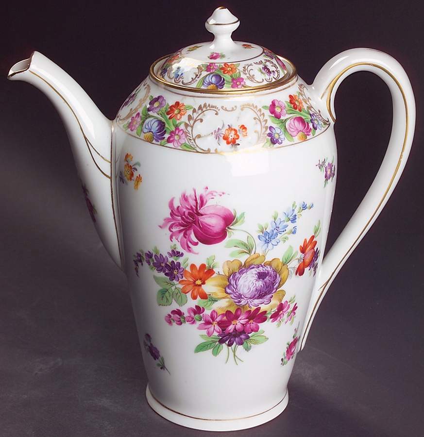 Dresdner Art (Smooth) Coffee Pot & Lid by Schumann - Bavaria-1