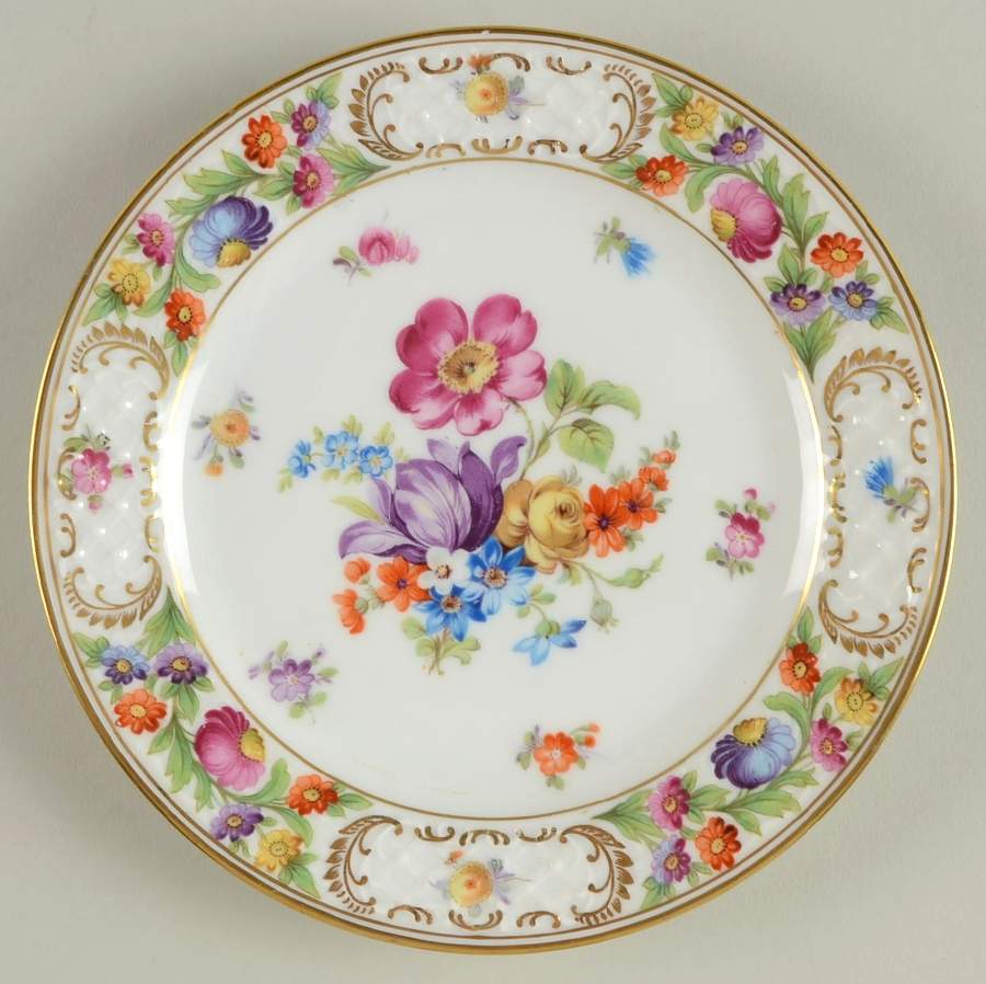 Dresdner Art (Smooth) Dessert/Pie Plate by Schumann - Bavaria-1