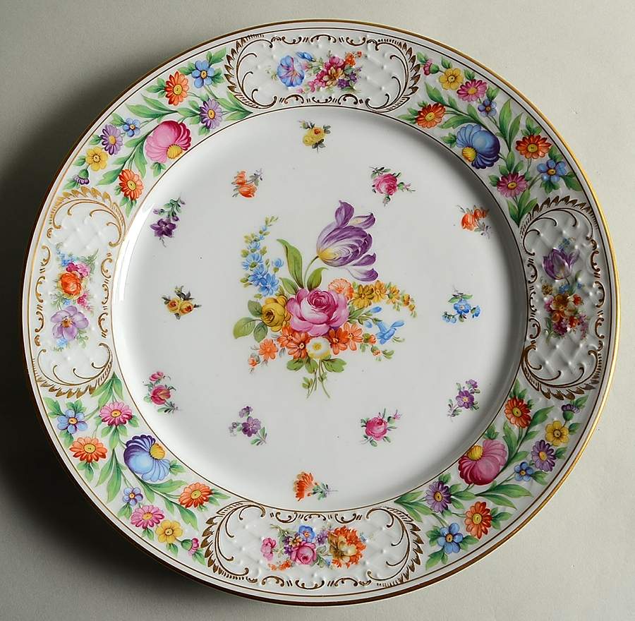 Dresdener Dresdner Art (Smooth) 13" Chop Plate (Round Platter) by Schumann - Bavaria-1