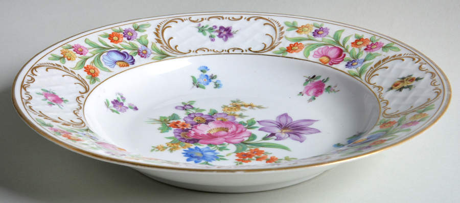 Dresdner Art (Smooth) Large Rim Soup Bowl by Schumann - Bavaria-1