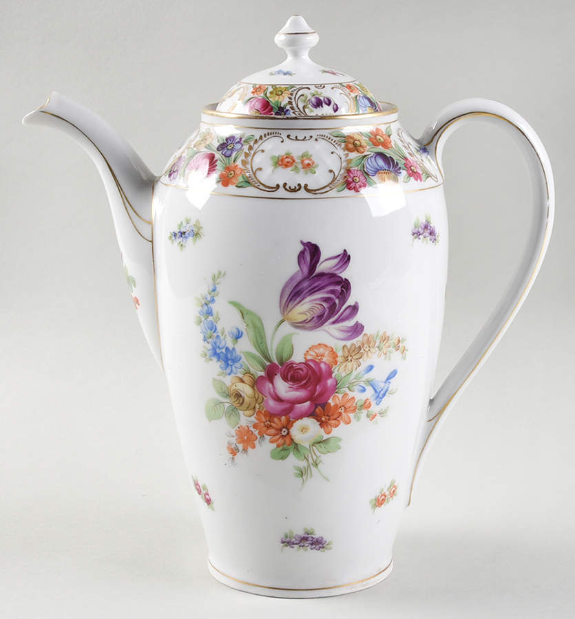 Dresdner Art (Smooth) Coffee Pot & Lid by Schumann - Bavaria-1