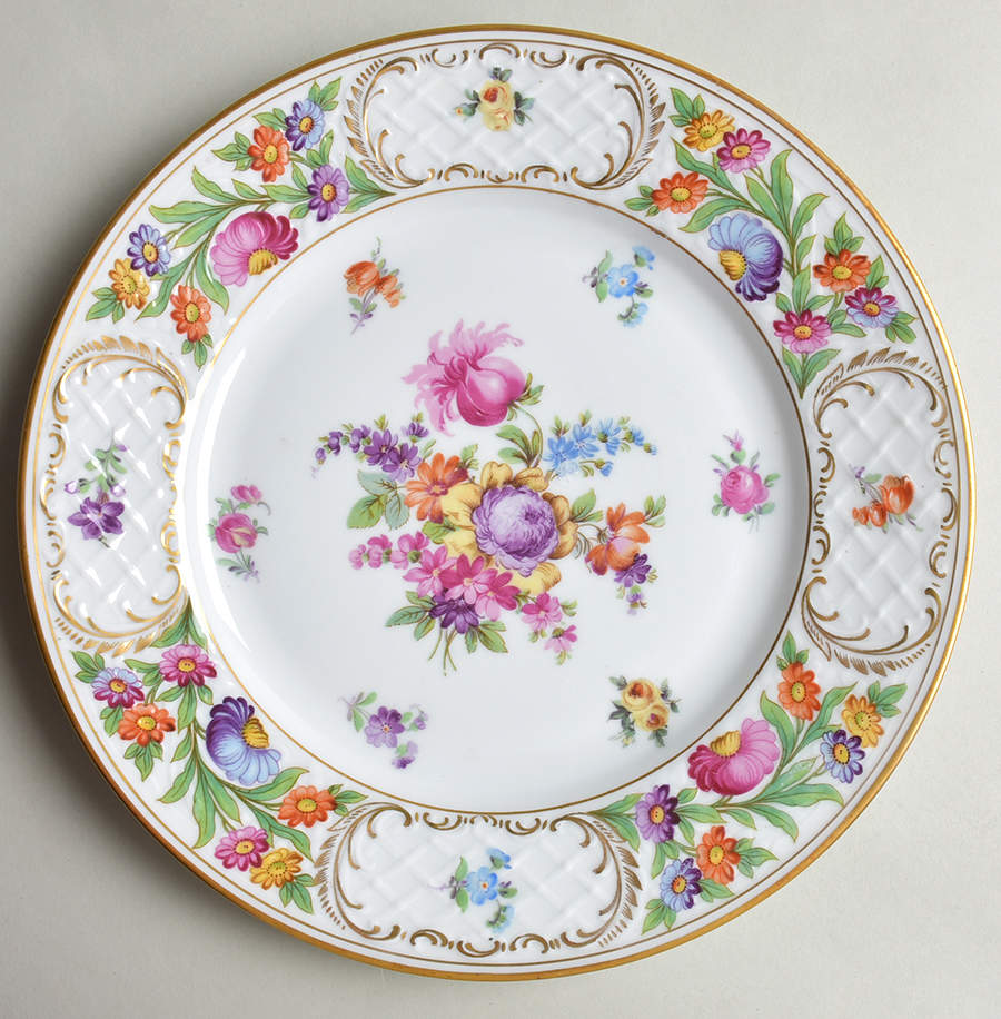 Dresdner Art (Smooth) Dinner Plate by Schumann - Bavaria-1