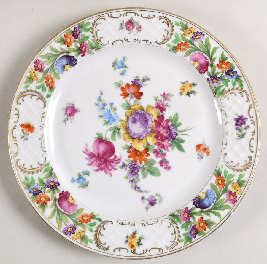 Dresdner Art (Smooth) Dinner Plate by Schumann - Bavaria-1