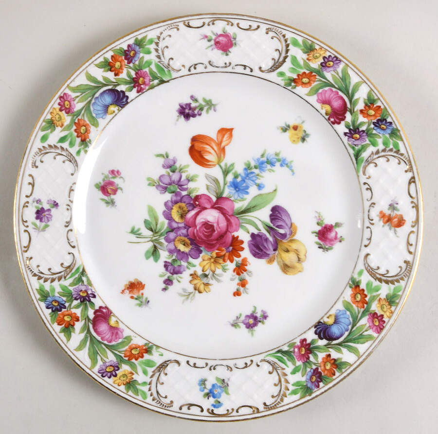 Dresdner Art (Smooth) Dinner Plate by Schumann - Bavaria-1