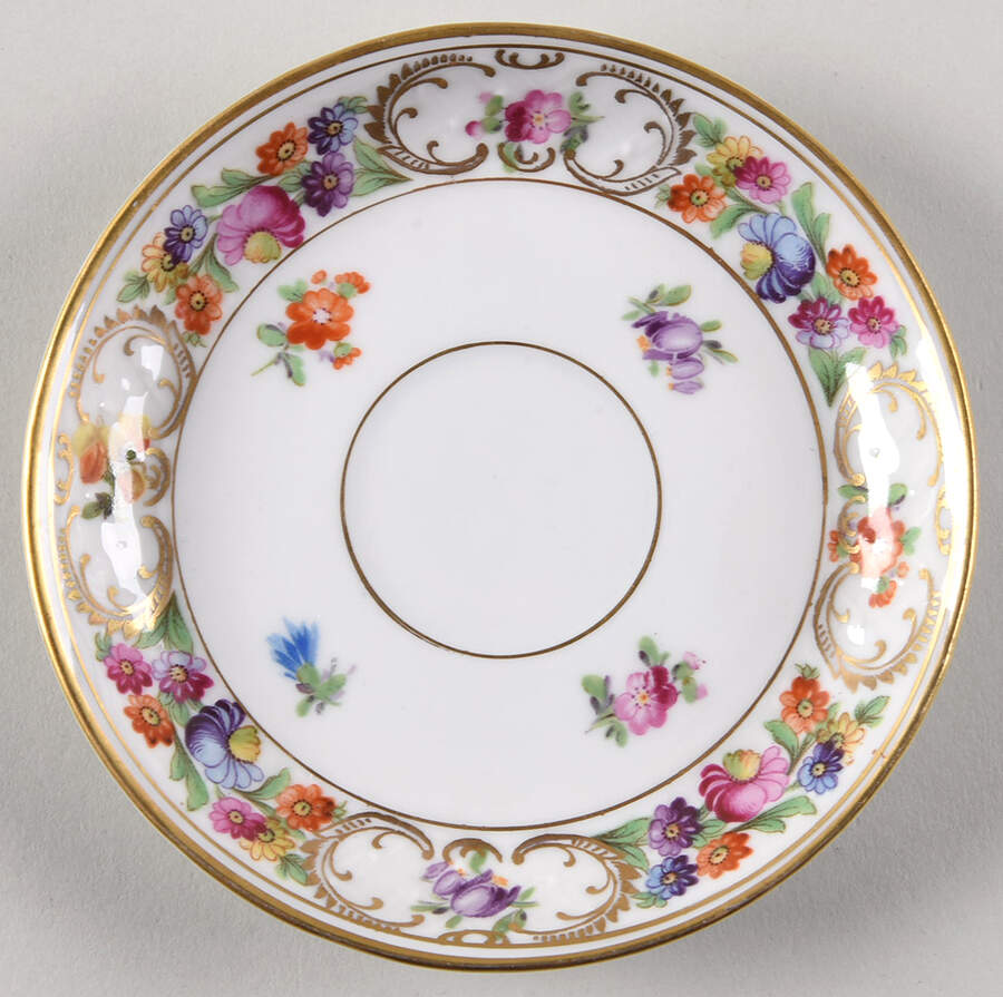 Dresdner Art (Smooth) Saucer for Flat Demitasse Cup by Schumann - Bavaria-1