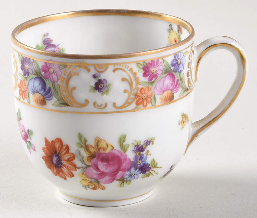Dresdner Art (Smooth) Flat Demitasse Cup by Schumann - Bavaria-1