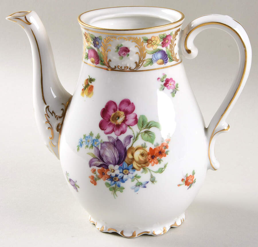 Dresdner Art (Smooth) Mini Coffee Pot No Lid by Schumann - Bavaria-1