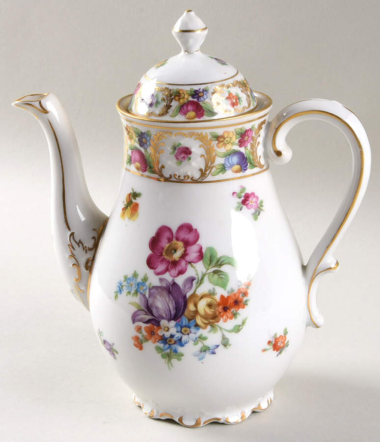 Dresdner Art (Smooth) Mini Coffee Pot & Lid by Schumann - Bavaria-1