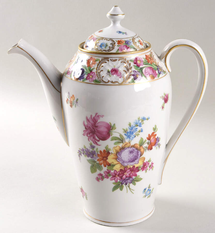 Dresdner Art (Smooth) Coffee Pot & Lid by Schumann - Bavaria-1