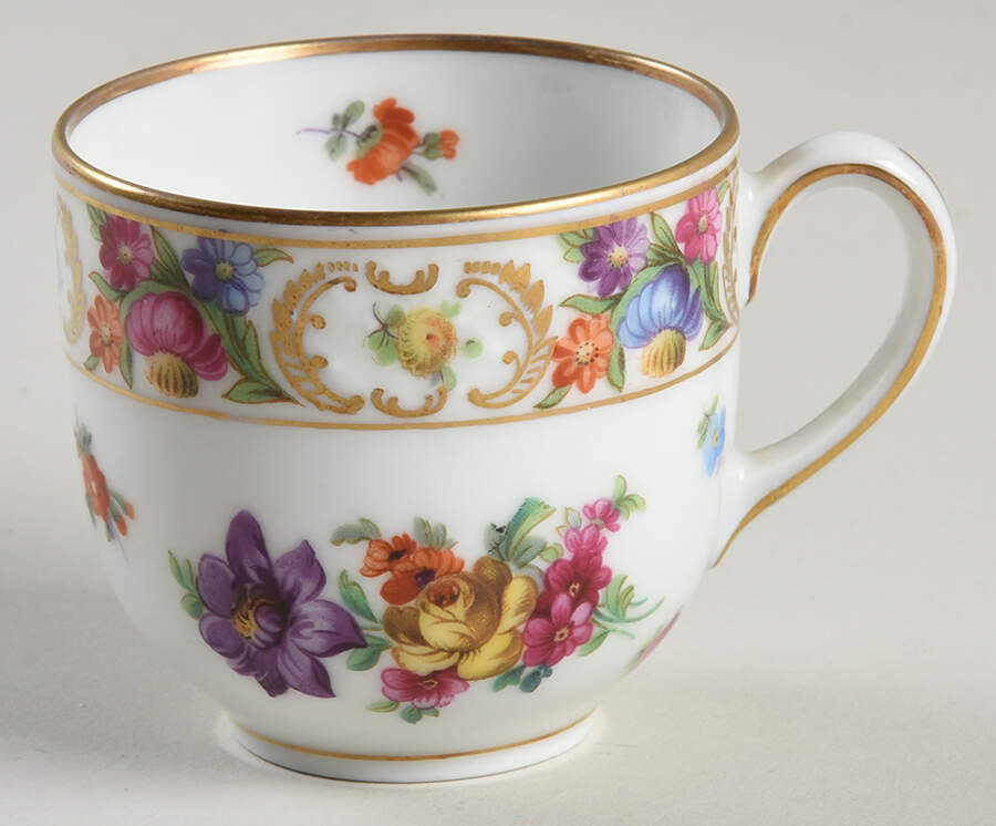 Dresdner Art (Smooth) Demitasse Cup Flat by Schumann - Bavaria-1