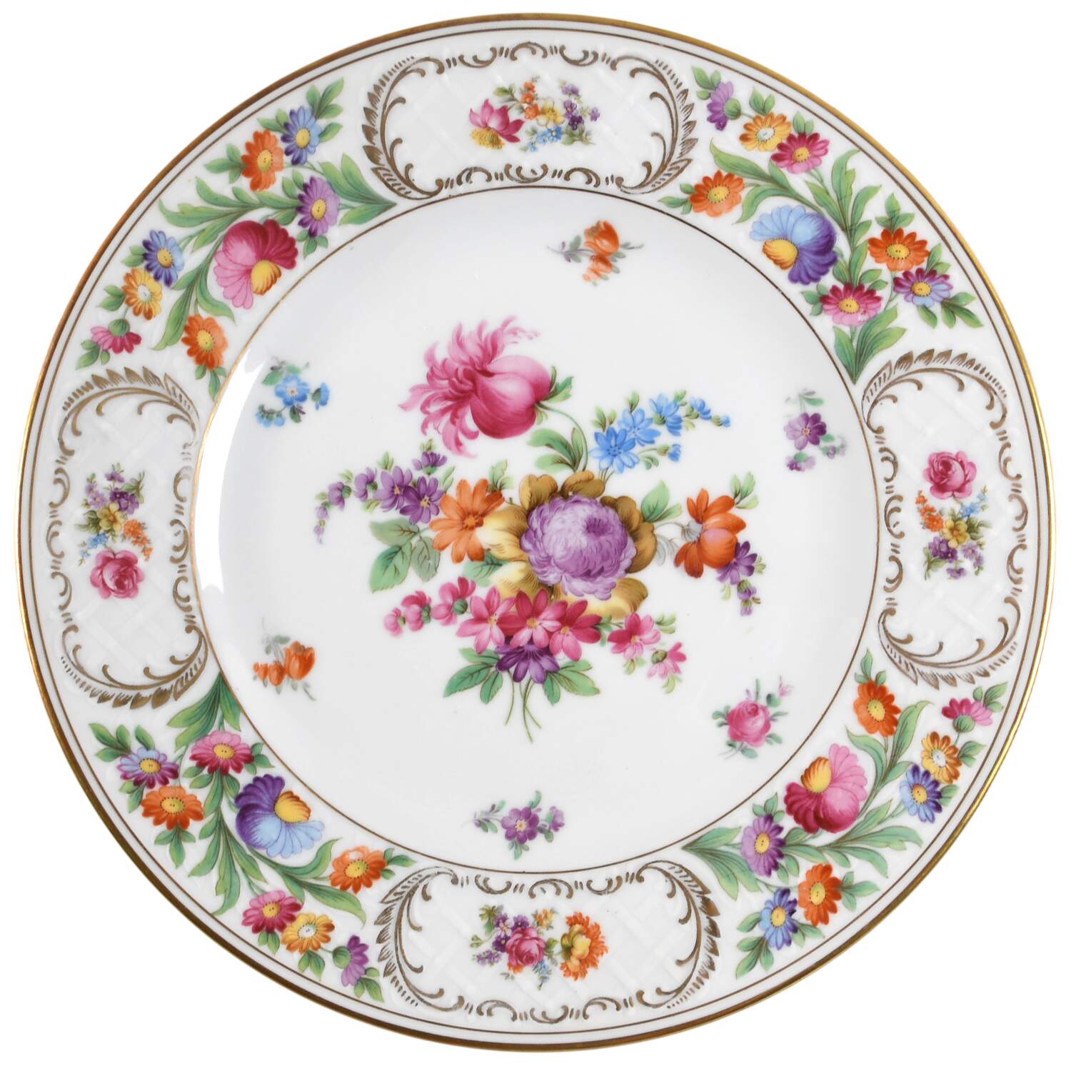Dresdner Art (Smooth) Large Dinner Plate by Schumann - Bavaria-1