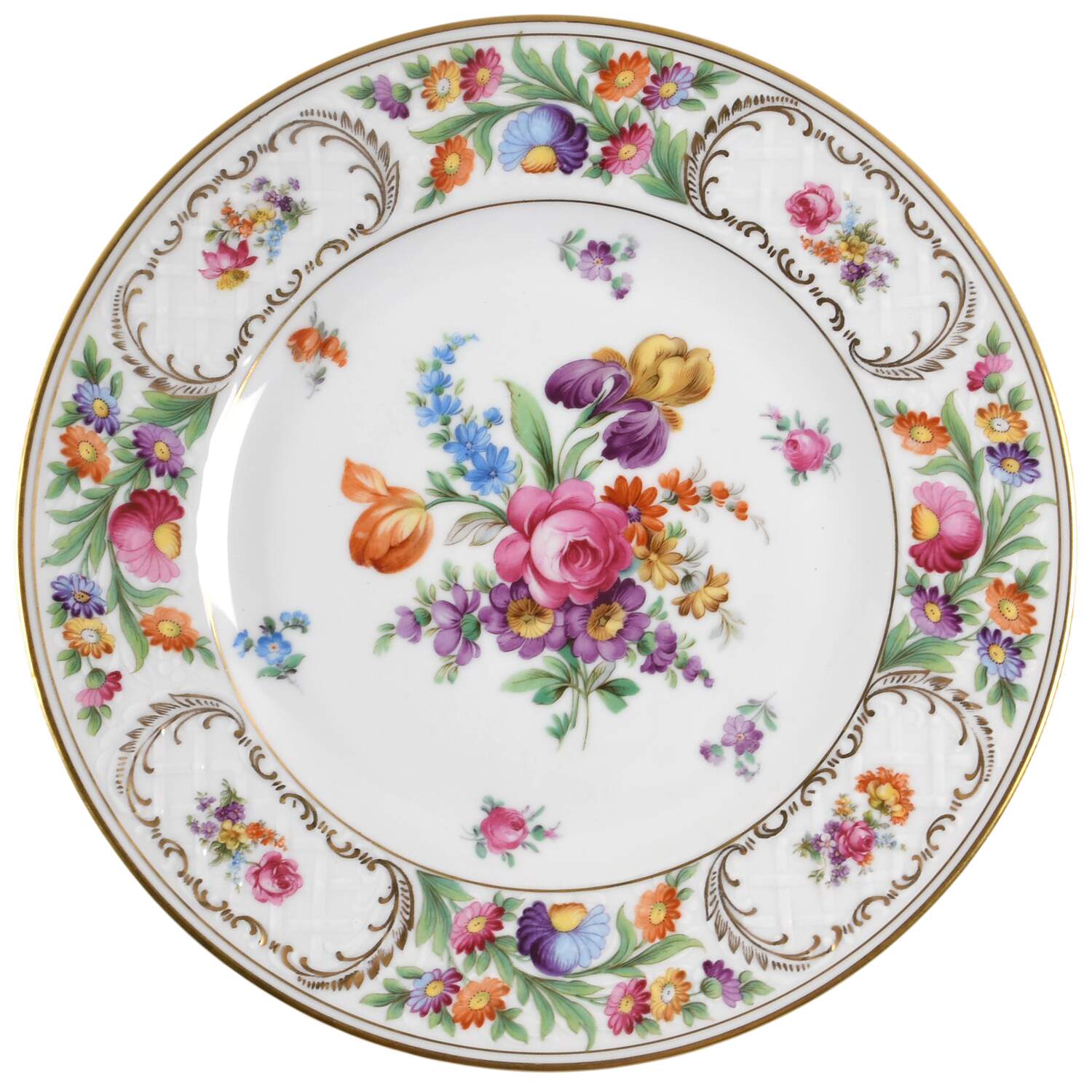Dresdner Art (Smooth) Large Dinner Plate by Schumann - Bavaria-1