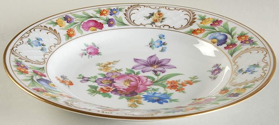 Dresdner Art (Smooth) Large Rim Soup Bowl by Schumann - Bavaria-1