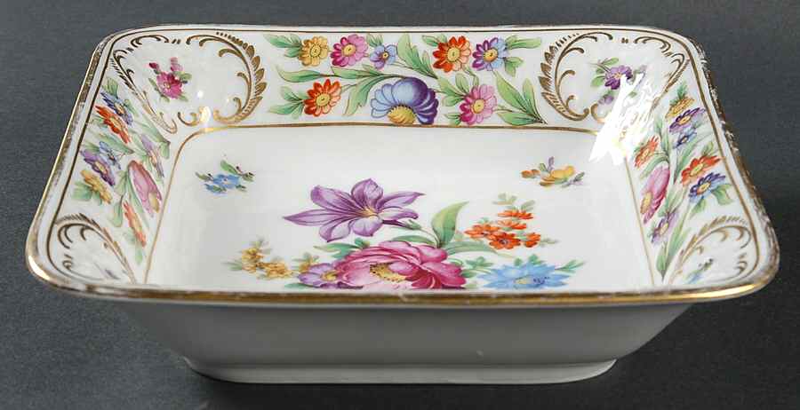 Dresdner Art (Smooth) 7" Square Vegetable Bowl by Schumann - Bavaria-1