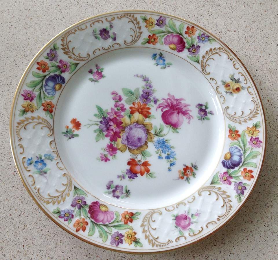 Dresdner Art (Smooth) Dinner Plate by Schumann - Bavaria-1