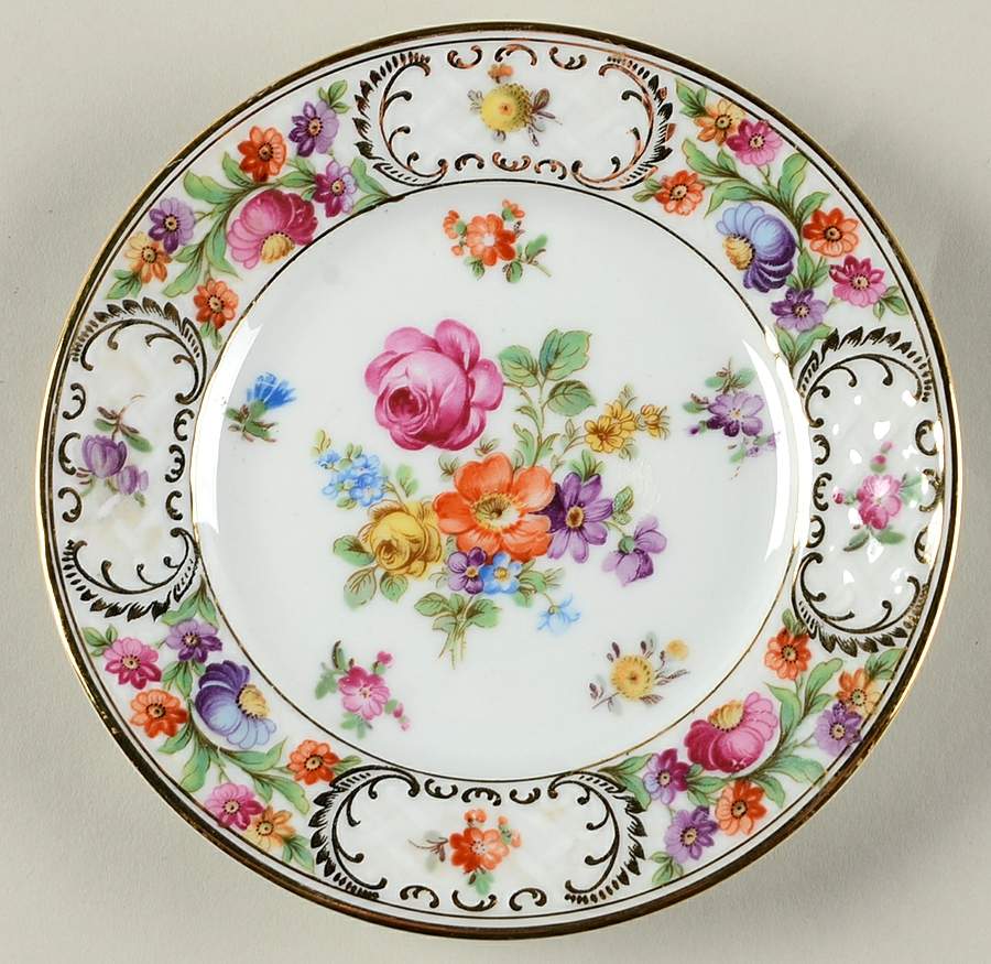 Dresdner Art (Smooth) Bread & Butter Plate by Schumann - Bavaria-1