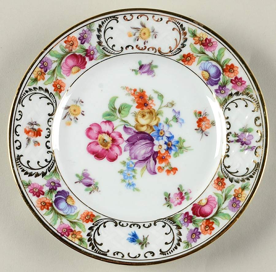 Dresdner Art (Smooth) Bread & Butter Plate by Schumann - Bavaria-1