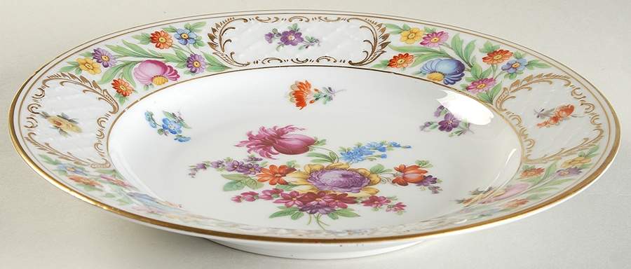 Dresdner Art (Smooth) Large Rim Soup Bowl by Schumann - Bavaria-1