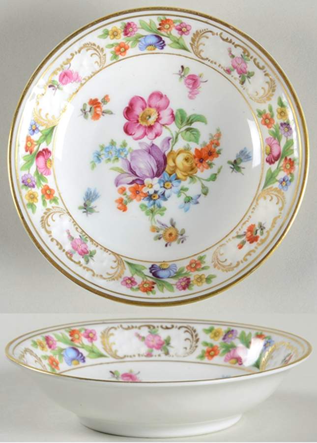 Dresdner Art (Smooth) Fruit/Dessert (Sauce) Bowl by Schumann - Bavaria-1