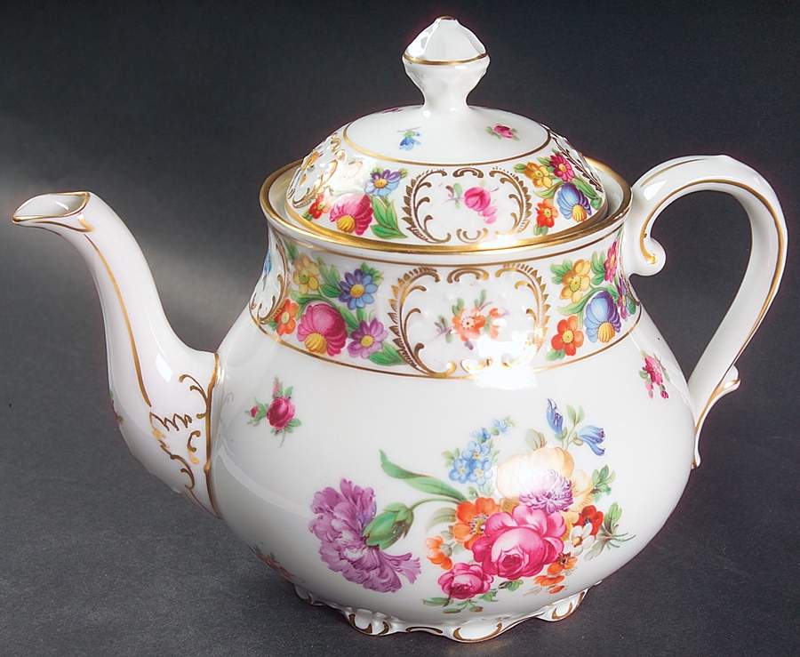 Dresdner Art (Smooth) Teapot & Lid by Schumann - Bavaria-1