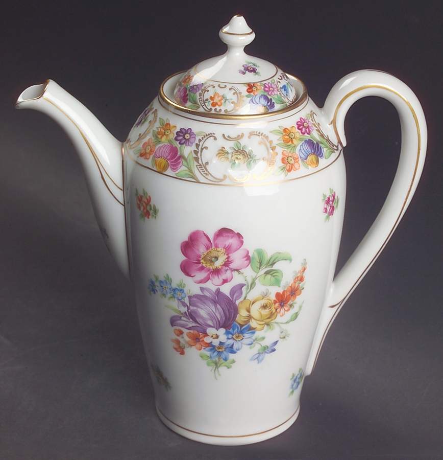 Dresdner Art (Smooth) Small Coffee Pot & Lid by Schumann - Bavaria-1