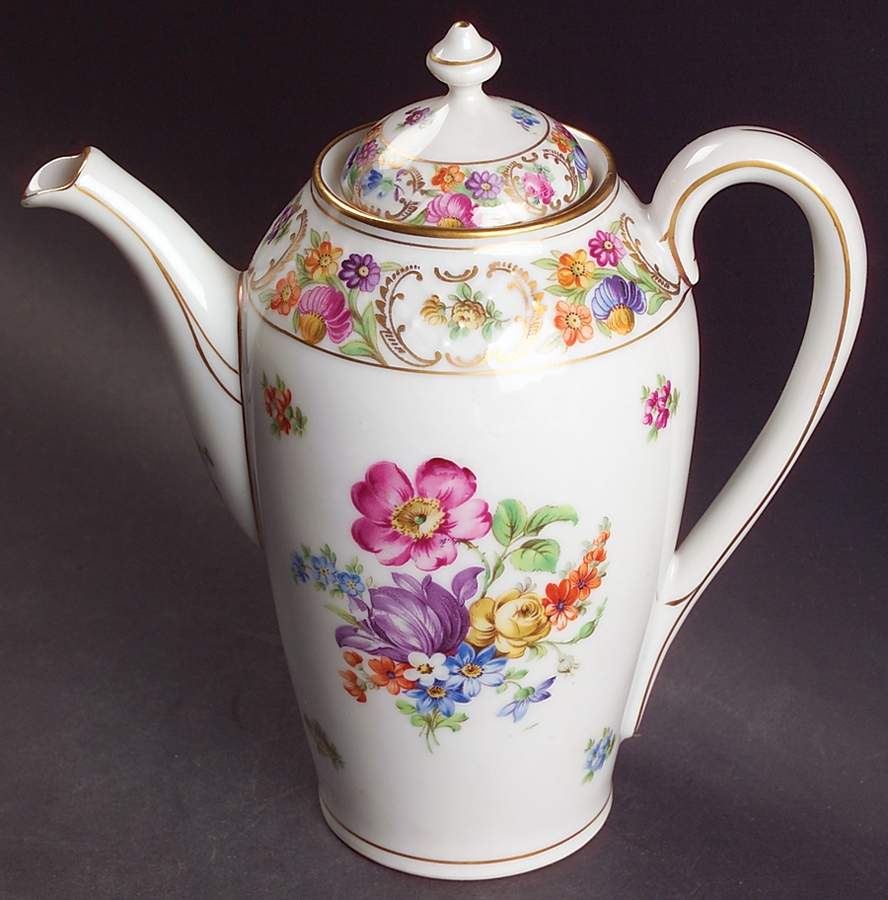 Dresdner Art (Smooth) Coffee Pot & Lid by Schumann - Bavaria-1