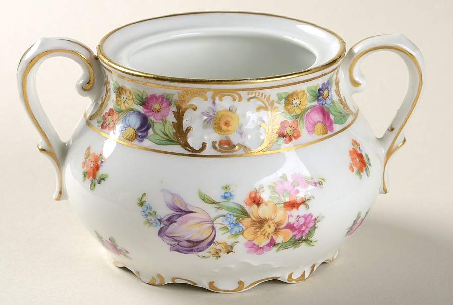Dresdner Art (Smooth) Sugar Bowl No Lid by Schumann - Bavaria-1